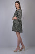 OWO THE LABEL Black star print fit & flare dress (OTL-DRS1003)